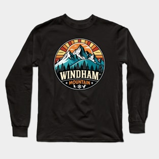 Retro Windham Mountain Ski Long Sleeve T-Shirt